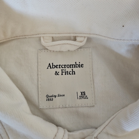 Abercrombie & Fitch Women’s Cream Denim Romper Casual One-Piece Summer Short XS - Picture 13 of 16